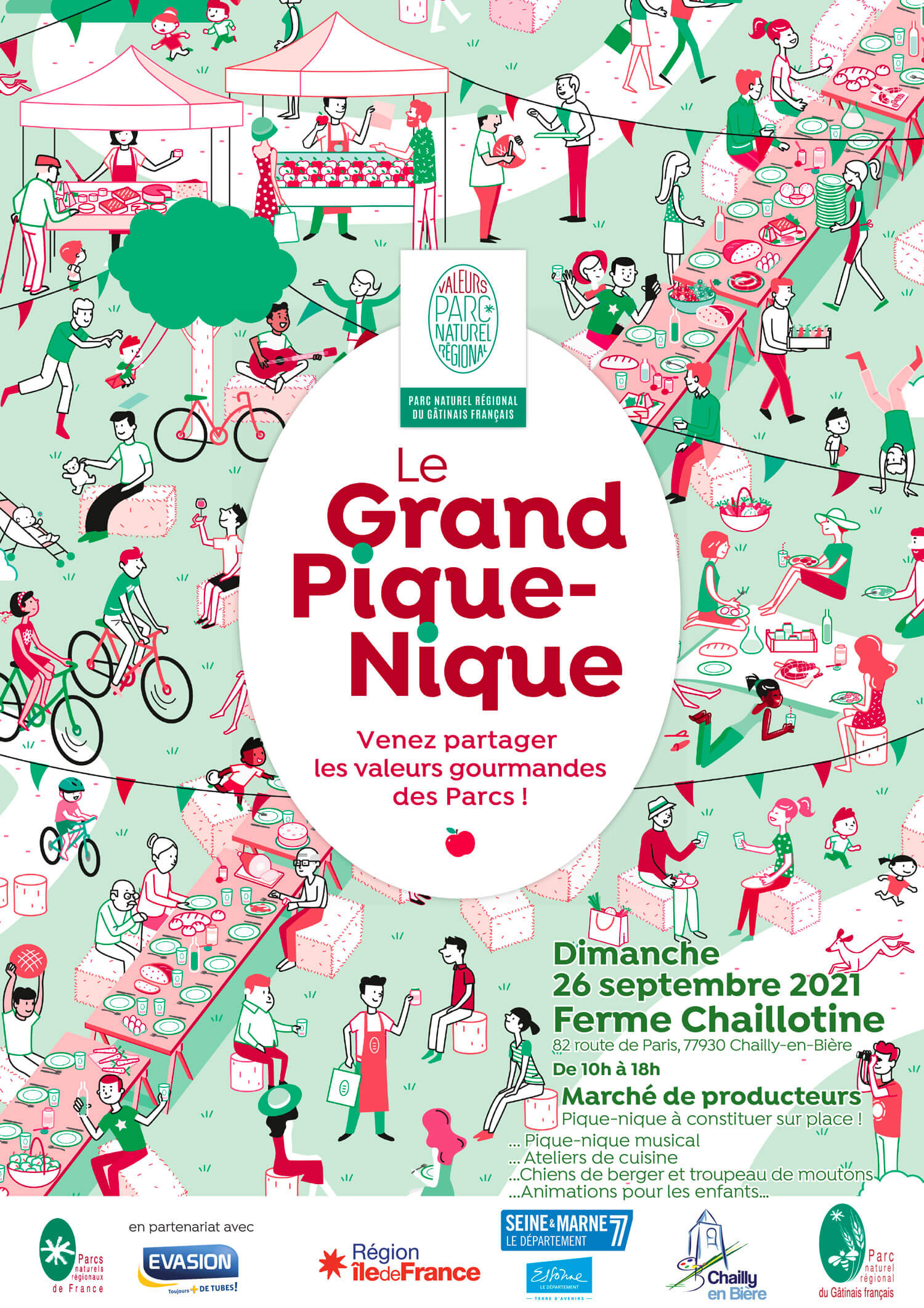 Entre Saveur et Jardin - Fabrication artisanale de produits locaux et frais - Pique-nique au Parc Chailly-en-Bière, dimanche 26 septembre 2021